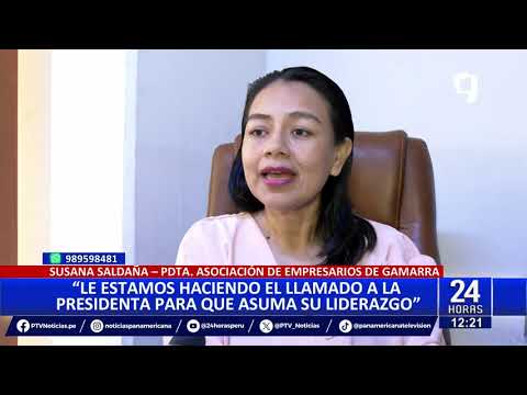 Susana Saldaña: llamamos a la presidenta para que asuma su liderazgo