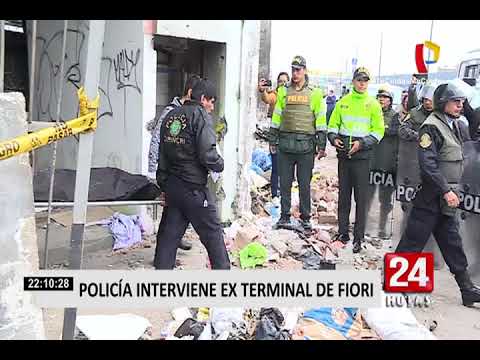 Policía interviene ex terminal de fiori