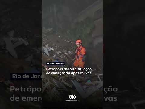 Petrópolis está em estado de emergência após chuvas