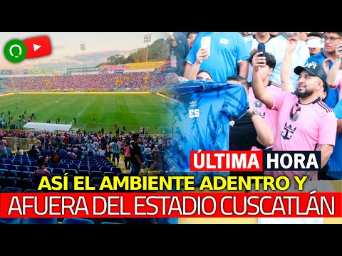 ¡Urgente! Así el AMBIENTE en el Estadio Cuscatlán en la Visita de Messi a El Salvador