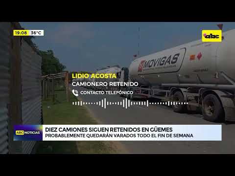 Diez camiones siguen retenidos en Güemes