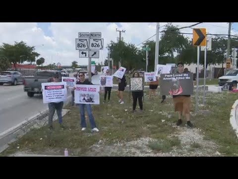People protest treatment of animals at Miami-Dade shelters