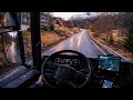 POV Driving Scania S560 - Bverfjorden, serpantine road 65.