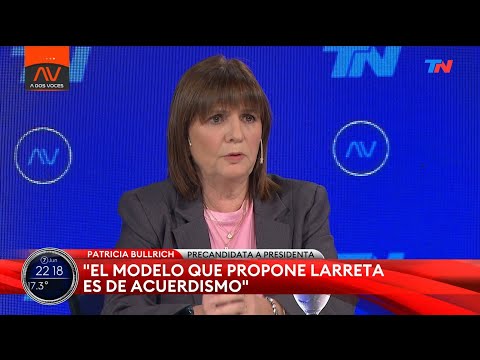 El modelo que propone Larreta es de acuerdismo Patricia Bullrich, precandidata a presidenta