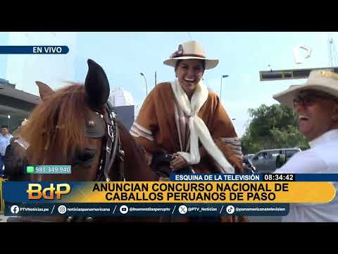 Anuncian edición 77 del Concurso Nacional de Caballos de Paso Peruano en la Esquina de la Televisión