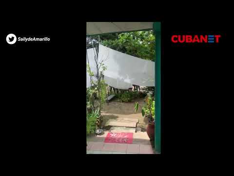 El patio de mi casa es particular. Saily González cuelga sábanas blancas en respuesta a violencia