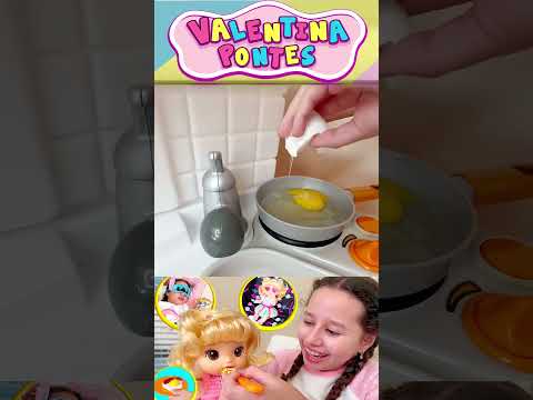 Valentina Pontes - Rotina da Manhã da Minha Boneca #infantil #criança #valentina