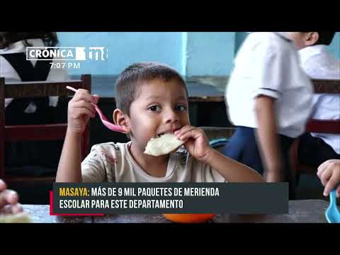 Más de 9 mil paquetes de merienda escolar para Masaya - Nicaragua