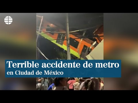 Decenas de muertos tras desplomarse un puente del Metro de Ciudad de México