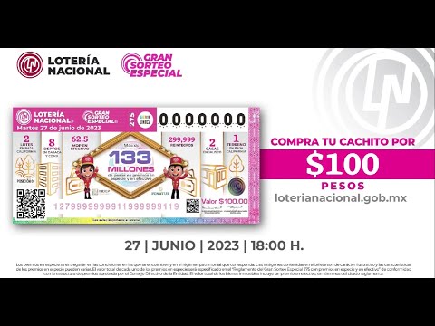 Gran Sorteo Especial No. 275.