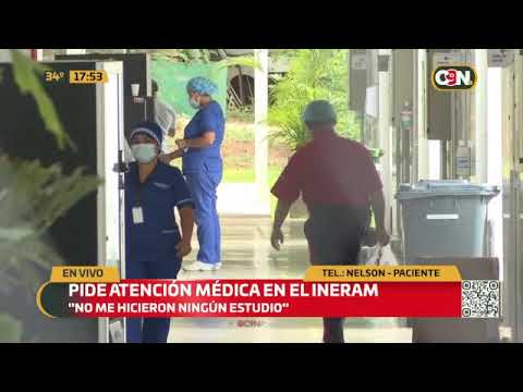Paciente pide atención médica en el INERAM