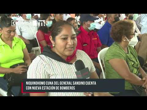 Niquinohomo, cuna del General Sandino, cuenta con nueva estación de bomberos - Nicaragua