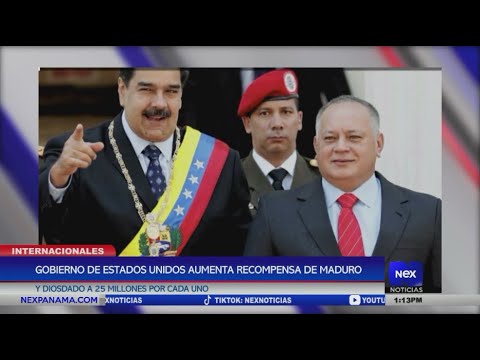 Gobierno de Estados Unidos aumenta recompensa de Maduro y Diosdado a 25 millones por casa uno