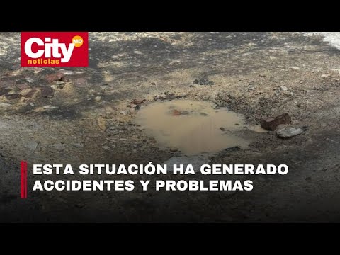 Cansados de un cráter en La Candelaria: comerciantes piden solución urgente | CityTv