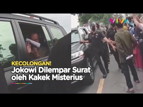 Paspampres Kecolongan! Jokowi Dilempari Kertas Seorang Kakek di Lumajang