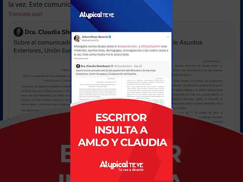 ESCRITOR INSULTA A AMLO Y CLAUDIA | #shorts