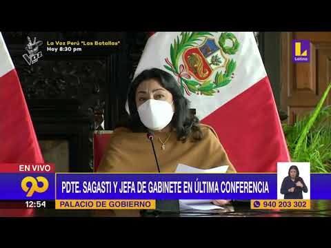 ? Presidente Francisco Sagasti y Premier Violeta Bermúdez brindan última conferencia de prensa