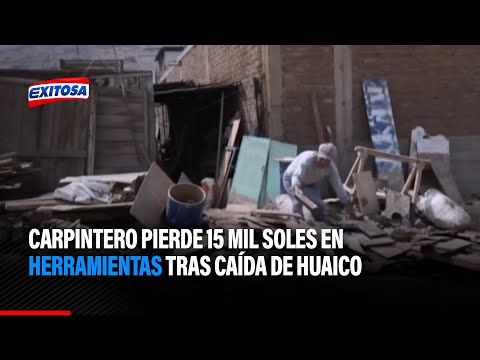 Carpintero pierde 15 mil soles en herramientas tras caída de huaico en Jicamarca
