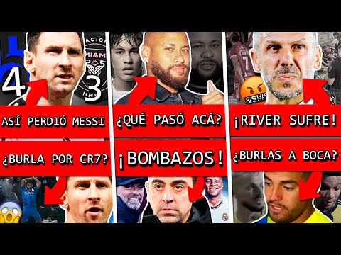 Así MESSI perdió con AL HILAL ¡BURLAS con CR7!+ NEYMAR viral+ RIVER sufre y CAOS con BARRAS+ BOCA