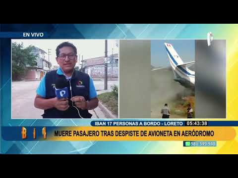 Loreto: Ministerio de Transportes iniciará investigaciones por despiste de avioneta (1/2)