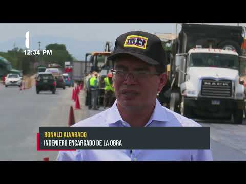 Firme avance del proyecto vial de la carretera Tipitapa a San Benito - Nicaragua