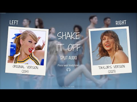 Taylor Swift - Shake It Off (Original vs. Taylor's Version Split Audio / Comparison)