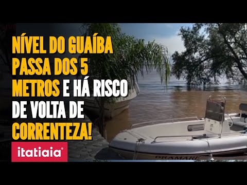 CHUVAS NO RS: NÍVEL DO RIO GUAÍBA ACIMA 5 METROS E AUTORIDADES TEMEM VOLTA DE CORRENTEZAS!