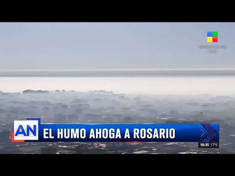 El humo ahoga a Rosario: los incendios son intencionales