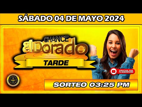 Resultado de EL DORADO TARDE del SÁBADO 04 de Mayo del 2024 #chance #doradotarde