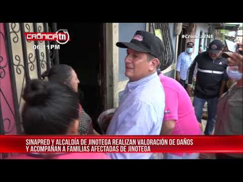 SINAPRED y autoridades de Jinotega visitan a familias afectadas por lluvias - Nicaragua