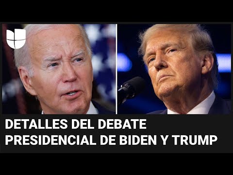 Debate presidencial entre Biden y Trump: estos son los detalles que se conocen del encuentro