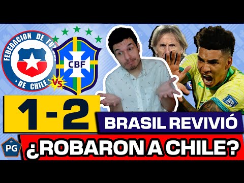 CHILE 1 BRASIL 2ELIMINATORIAS UNITED 2026 CONMEBOLCHILE AL BORDE DE LA ELIMINACIÓNBRASIL REVIVE