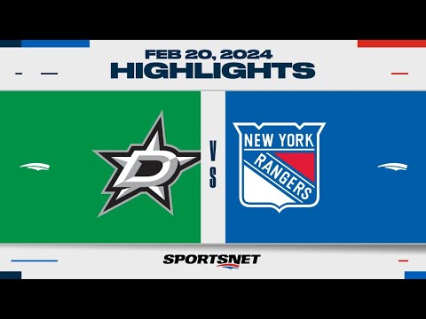 NHL Highlights | Stars vs. Rangers - February 20, 2024