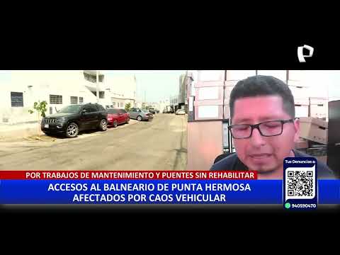 Accesos a balneario de Punta Hermosa afectados por caos vehicular