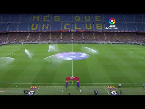 Calentamiento FC Barcelona vs RCD Espanyol de Barcelona