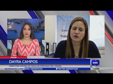 Dayra Campos se refiere al flagelo de la trata de personas en Panama?
