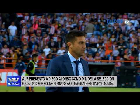 AUF presentó a Diego Alonso como director técnico de la selección