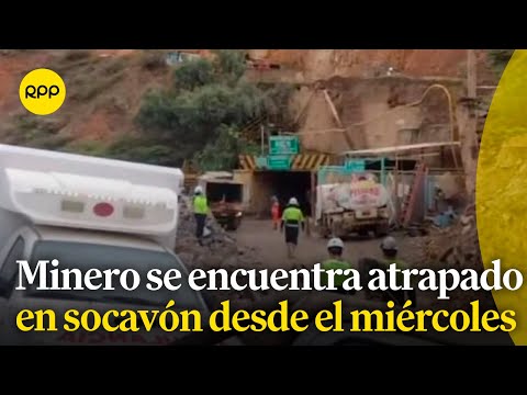 Huacavelica: Un minero está atrapado en un socavón durante más de 24 horas