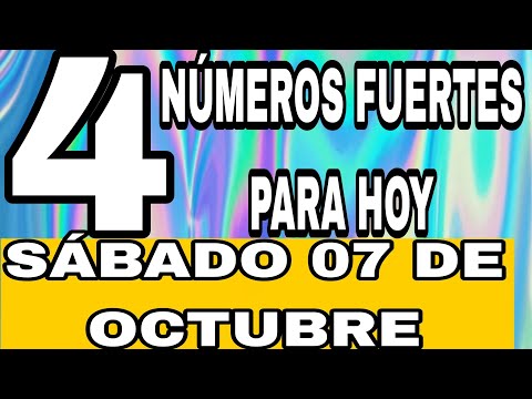 NÚMEROS DE LA SUERTE PARA HOY VIERNES 01 DE SEPTIEMBRE 2023