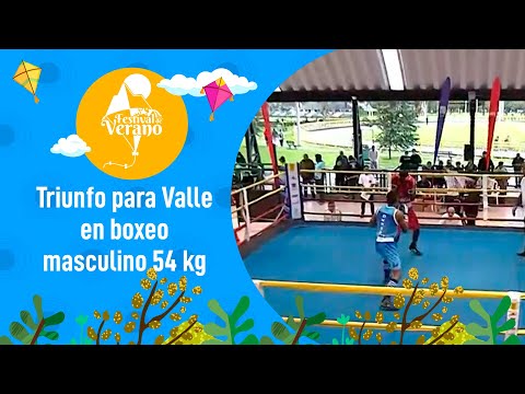 Valle se quedó con el triunfo en categoría masculina 54 kg de boxeo en el Festival de Verano