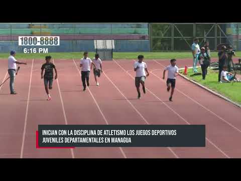 Dan inicios a los juegos de atletismo departamentales en Managua - Nicaragua