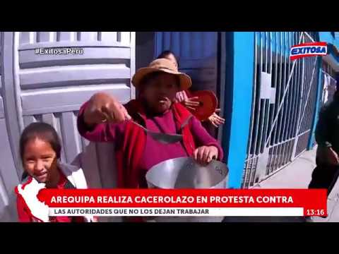 Arequipa realizó 'cacerolazo' en protesta contra las autoridades que no los dejan trabajar