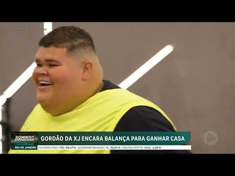 'Desafio da Pesada': 'Gordão da XJ' precisa perder mais 30kg para fazer a cirurgia bariátrica