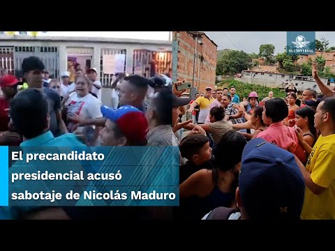 Con puños y patadas, agreden a Henrique Capriles durante recorrido en Venezuela