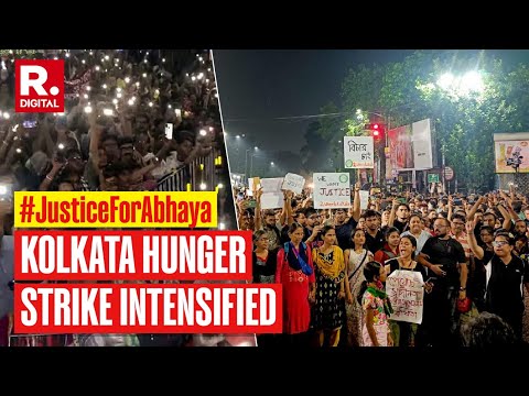 Kolkata Hunger Strike Intensified | Justice For The Abhaya Campaign In Kolkata Streets | Republic TV