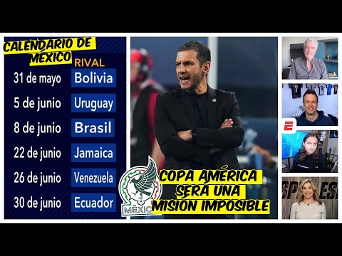 MÉXICO en la Copa América no va a librar NI EL GRUPO, PREOCUPA la situación del TRI | ESPN Deportes