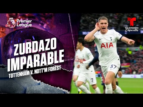 Golazo de Micky al ángulo - Tottenham v. Nottingham Forest | Premier League | Telemundo Deportes