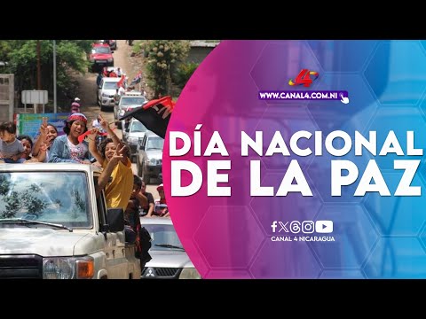 Familias nicaragüenses conmemoran el Día Nacional de la Paz