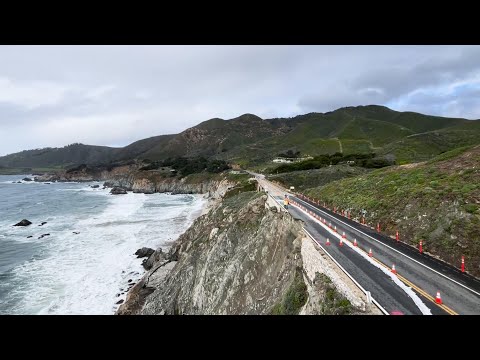 Stretch of California Highway 1 that collapsed in Big Sur closes again as new storm arrives