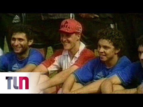 9 en el Tiempo: el día que Michael Schumacher jugó un partido con la Selección Argentina